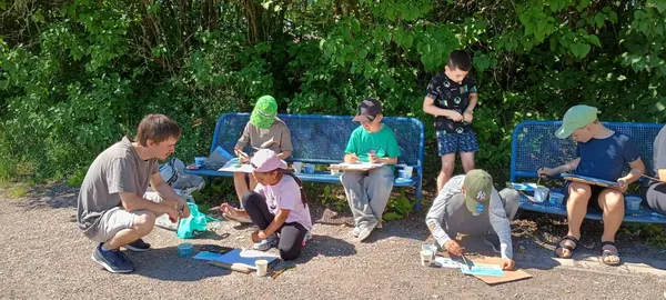 Drawing outdoors