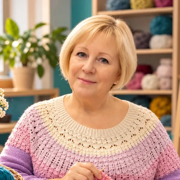 Irina, knitting and crafts teacher